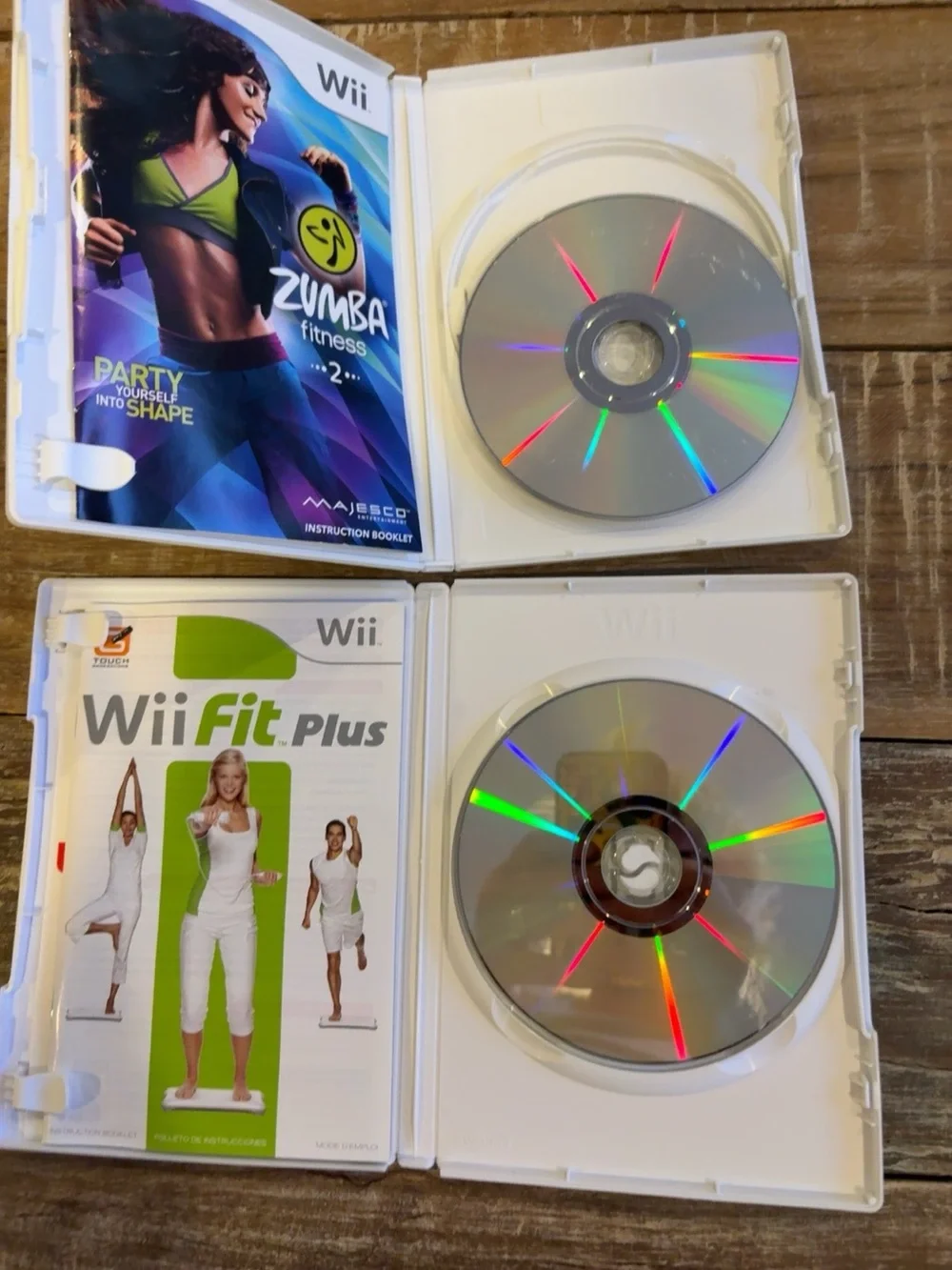 Zumba Fitness 2 + Wii Fit Plus Nintendo Wii 2 Game Bundle Tested Working